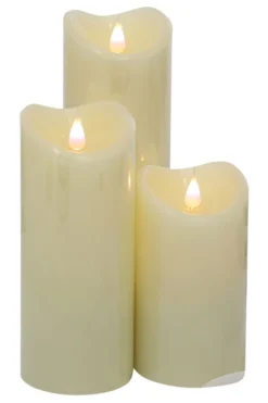 Moreland LED vokslyssæt ivory