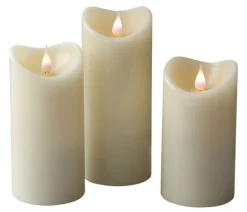 Moreland LED vokslyssæt ivory