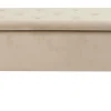 Homeville Lens med opbevaring velour beige/natur