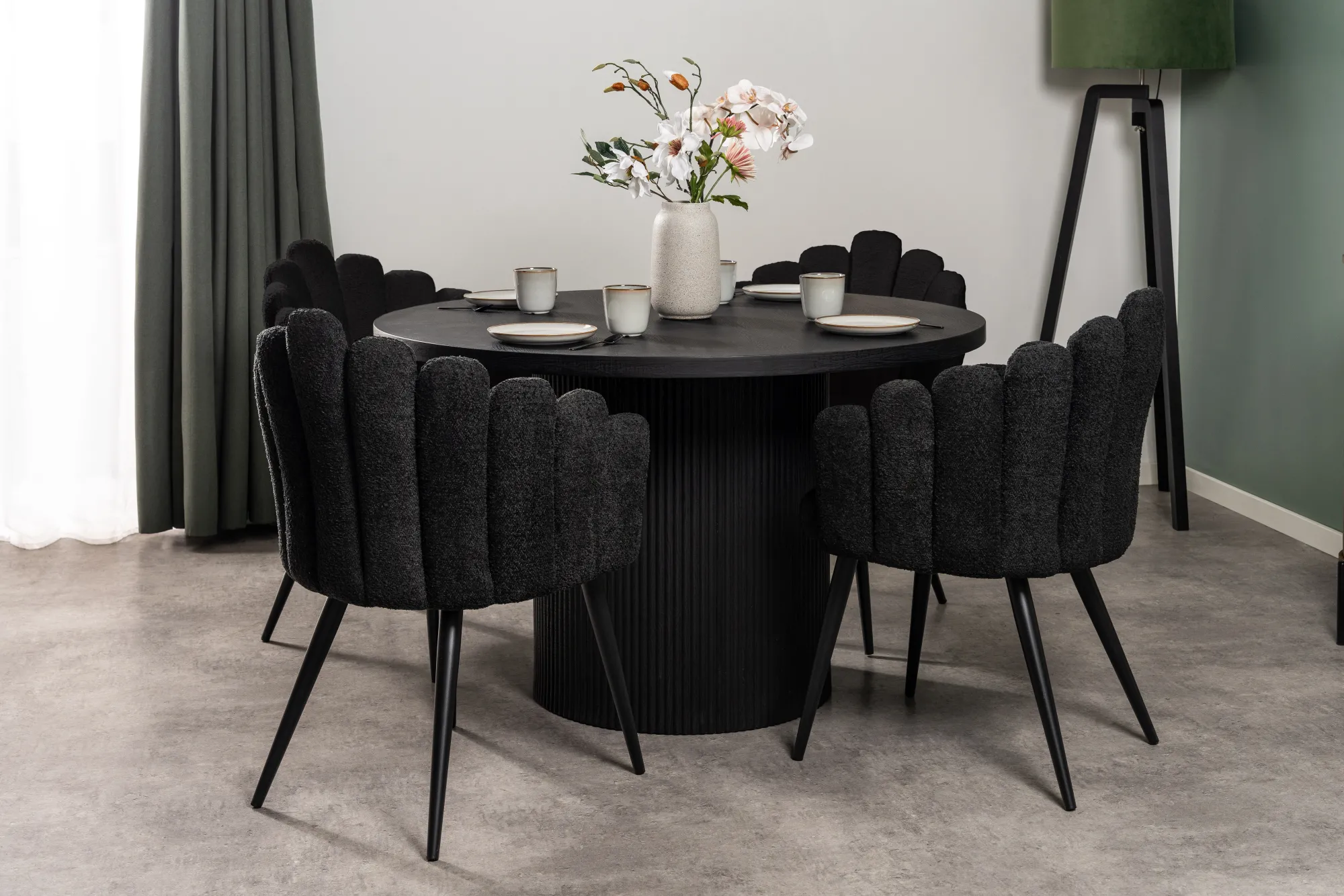 Homeville Leon sort ø120x75cm