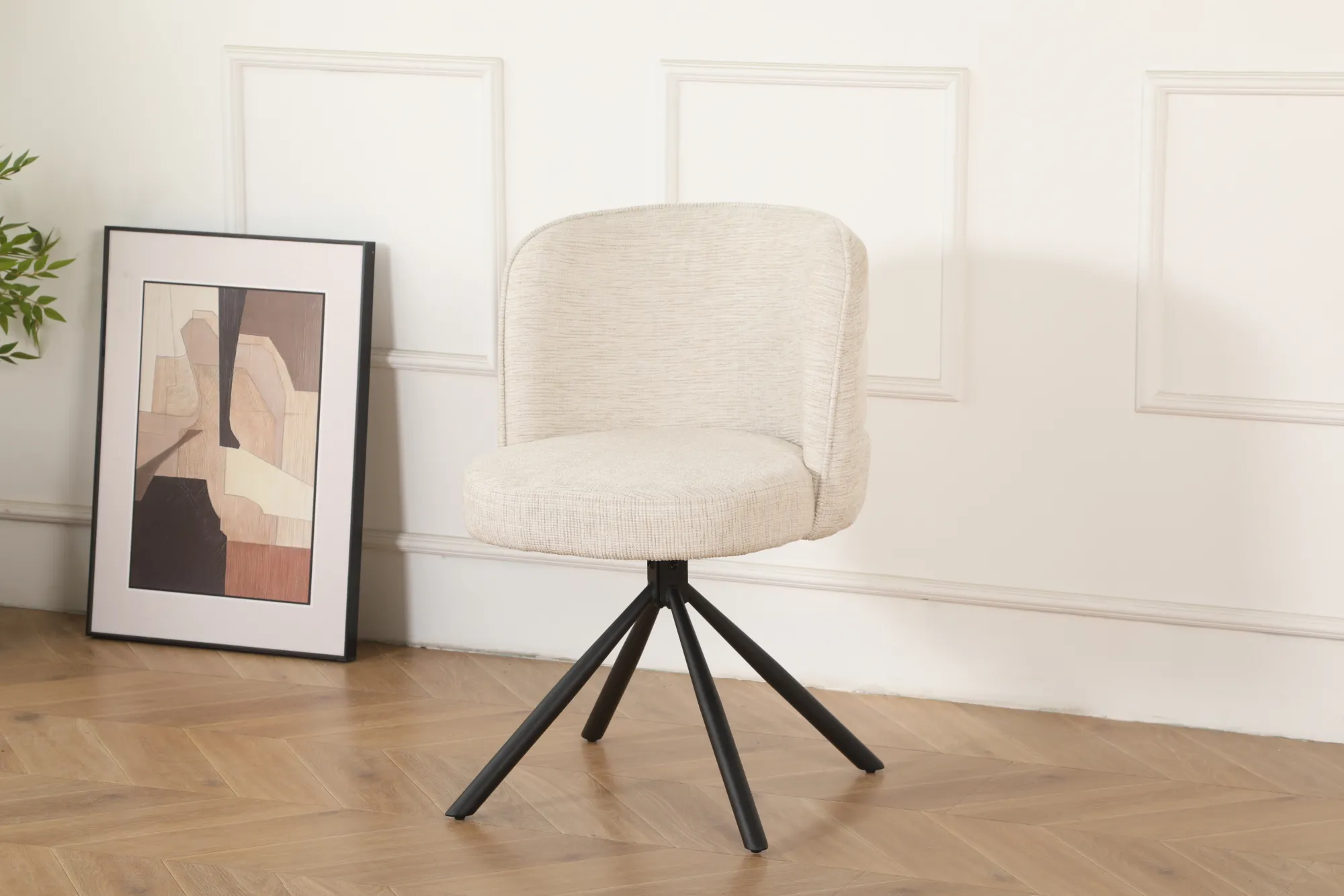 Homeville Linda med drejefunktion stof beige