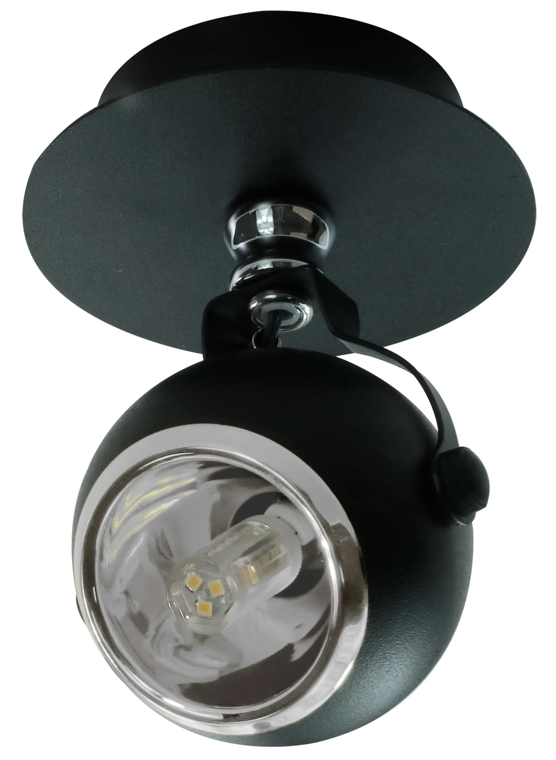 Homeville Loftlampe kugleformet 1 spot sort