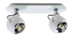 Homeville Loftlampe kugleformet 2 spots hvid
