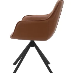 Homeville Louise med drejefunktion kunstlæder cognac