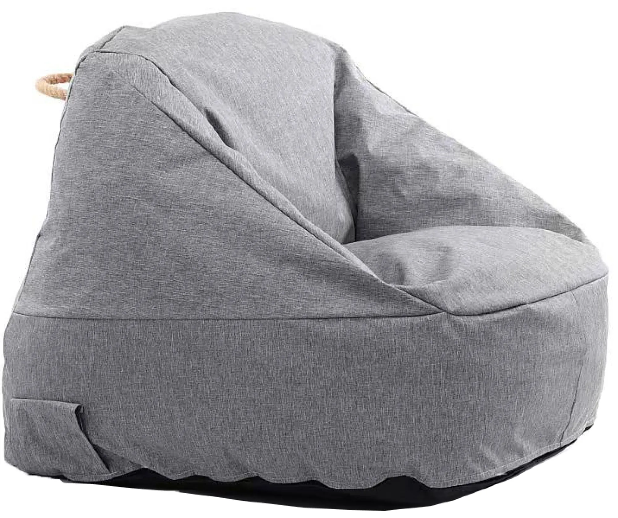 Homeville Lounge sækkestol med armlæn grå