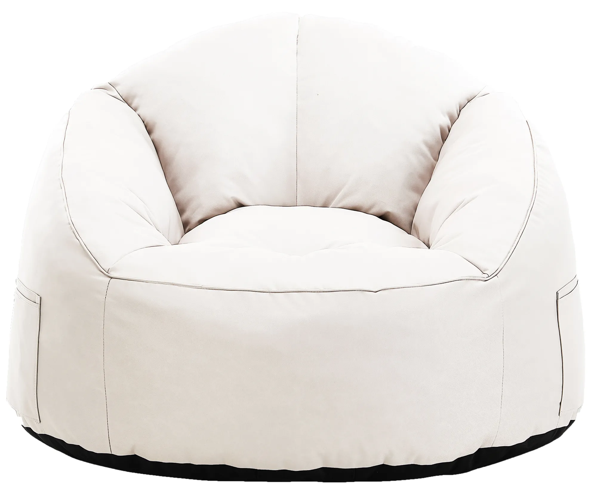 Homeville Lounge sækkestol stof creme