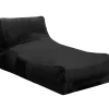 Homeville Lounge sækkestol stof sort
