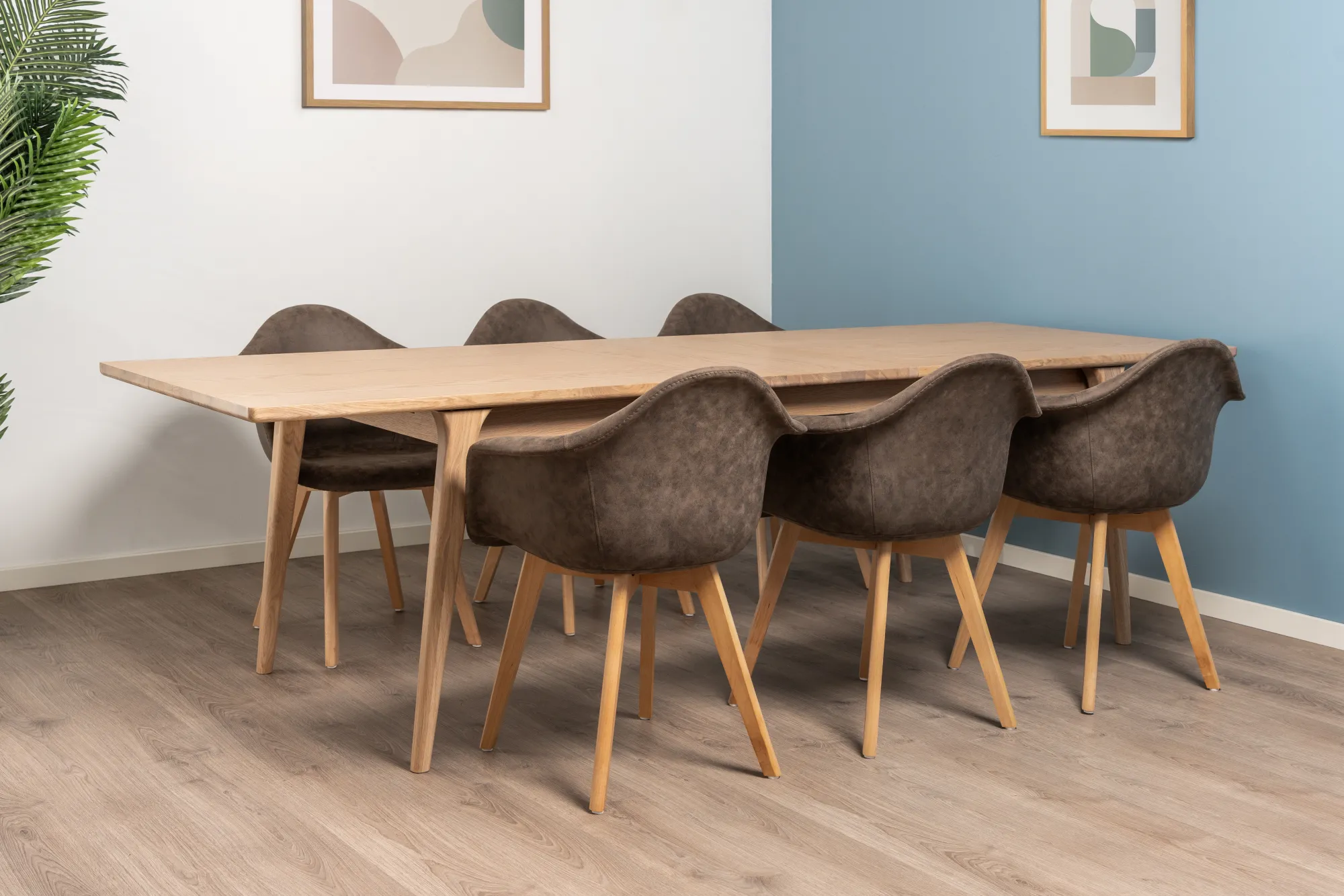 Homeville Lucas suede brun/natur