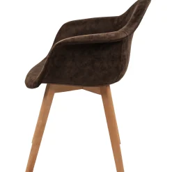 Homeville Lucas suede mørkebrun/natur