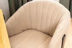 Homeville Luca vaffelvævet beige/sort
