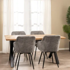 Homeville Lucy med drejefunktion suede grå