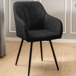 Homeville Lucy med drejefunktion suede sort