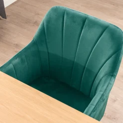 Homeville Lucy med drejefunktion velour mørkegrøn