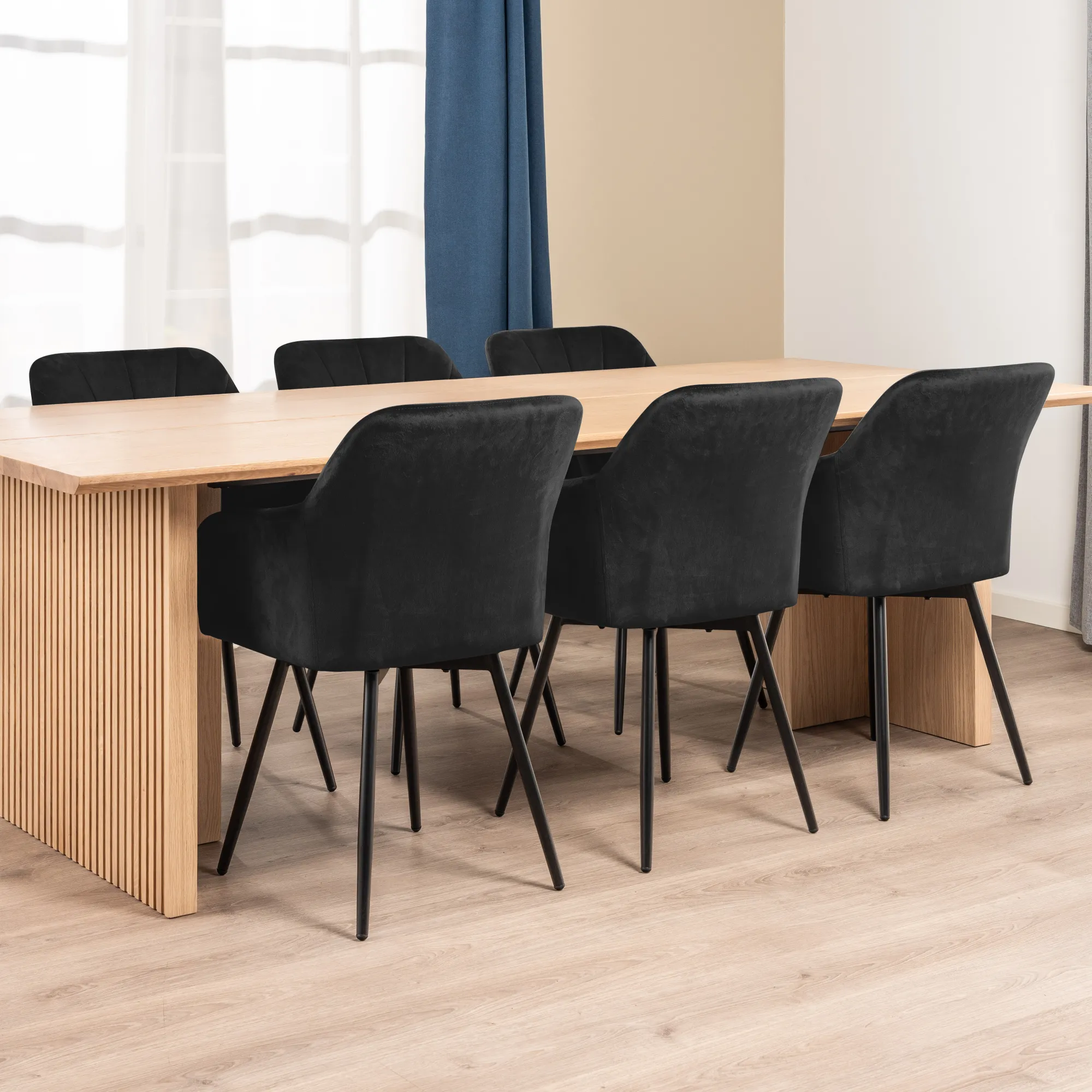 Homeville Lucy med drejefunktion velour sort