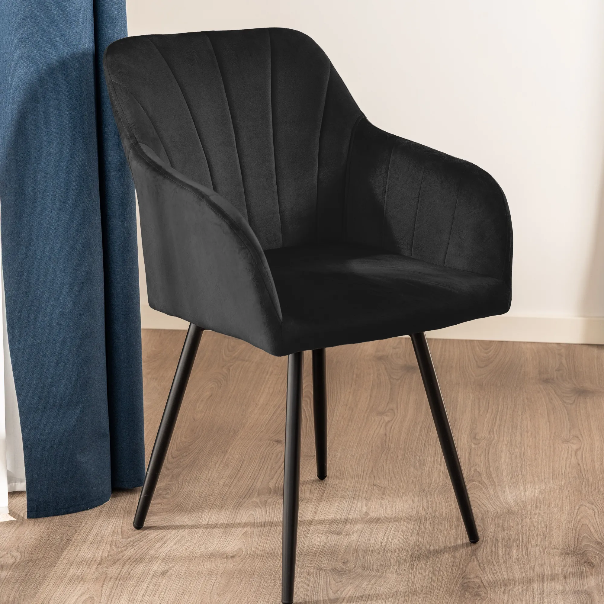 Homeville Lucy med drejefunktion velour sort