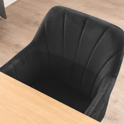 Homeville Lucy med drejefunktion velour sort