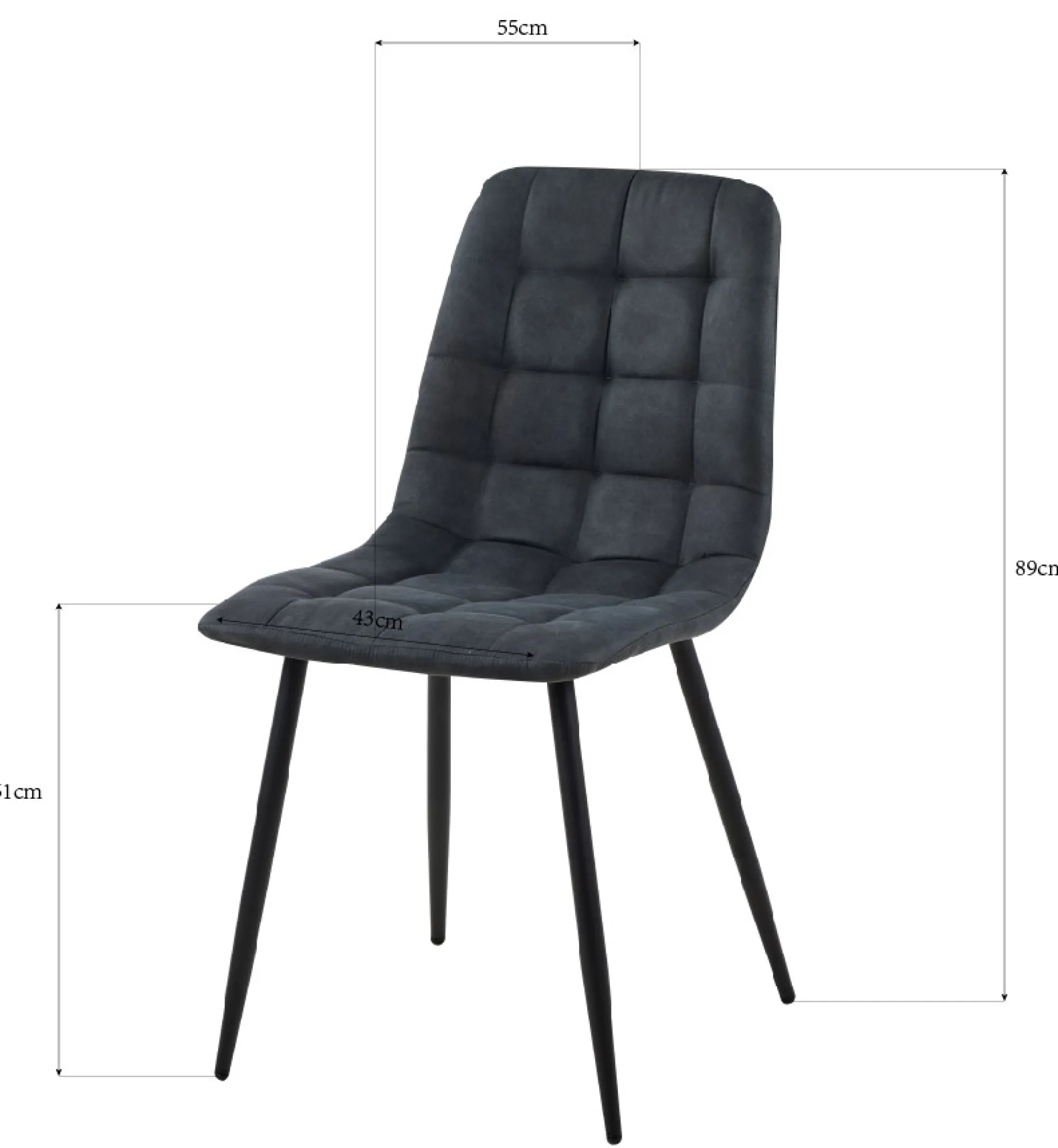 Homeville Lulu stof mørkegrå