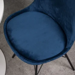 Homeville Mads velour blå/sort