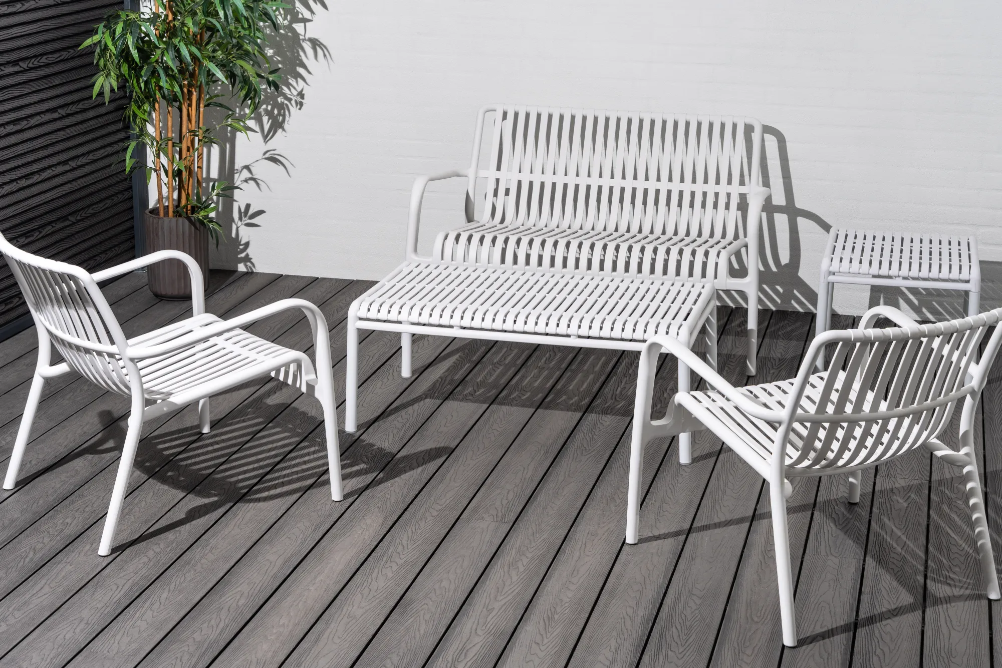 Homeville Malta med sidebord hvid