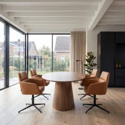 Furnhouse Marco med drejefunktion læder lysebrun