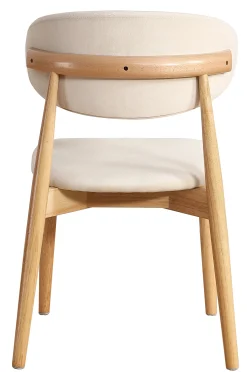 Homeville Martha velour hvid/træ natur