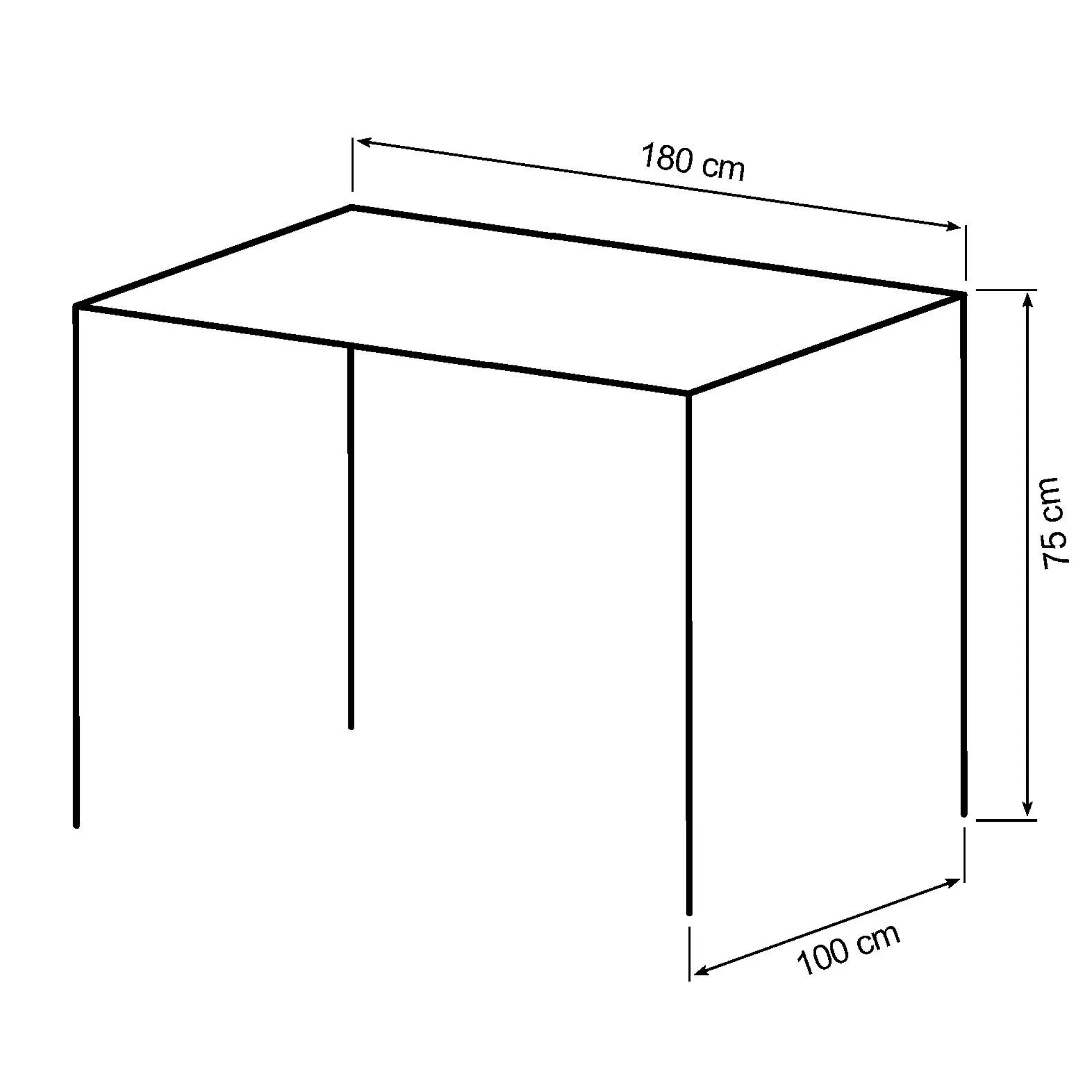 Homeville Merida 180x95x75cm eg natur/natur
