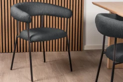 Homeville Mia fløjl mørkegrå