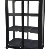 Moreland Minidrivhus med hjul sort 77,6x41,5x101cm