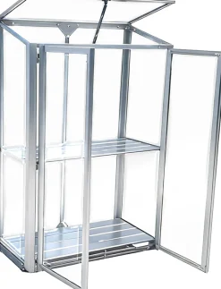Moreland Minidrivhus poly sølv 77,6x41,5x111,1cm.