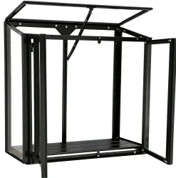 Moreland Minidrivhus poly sort 67,6x33,2x69cm