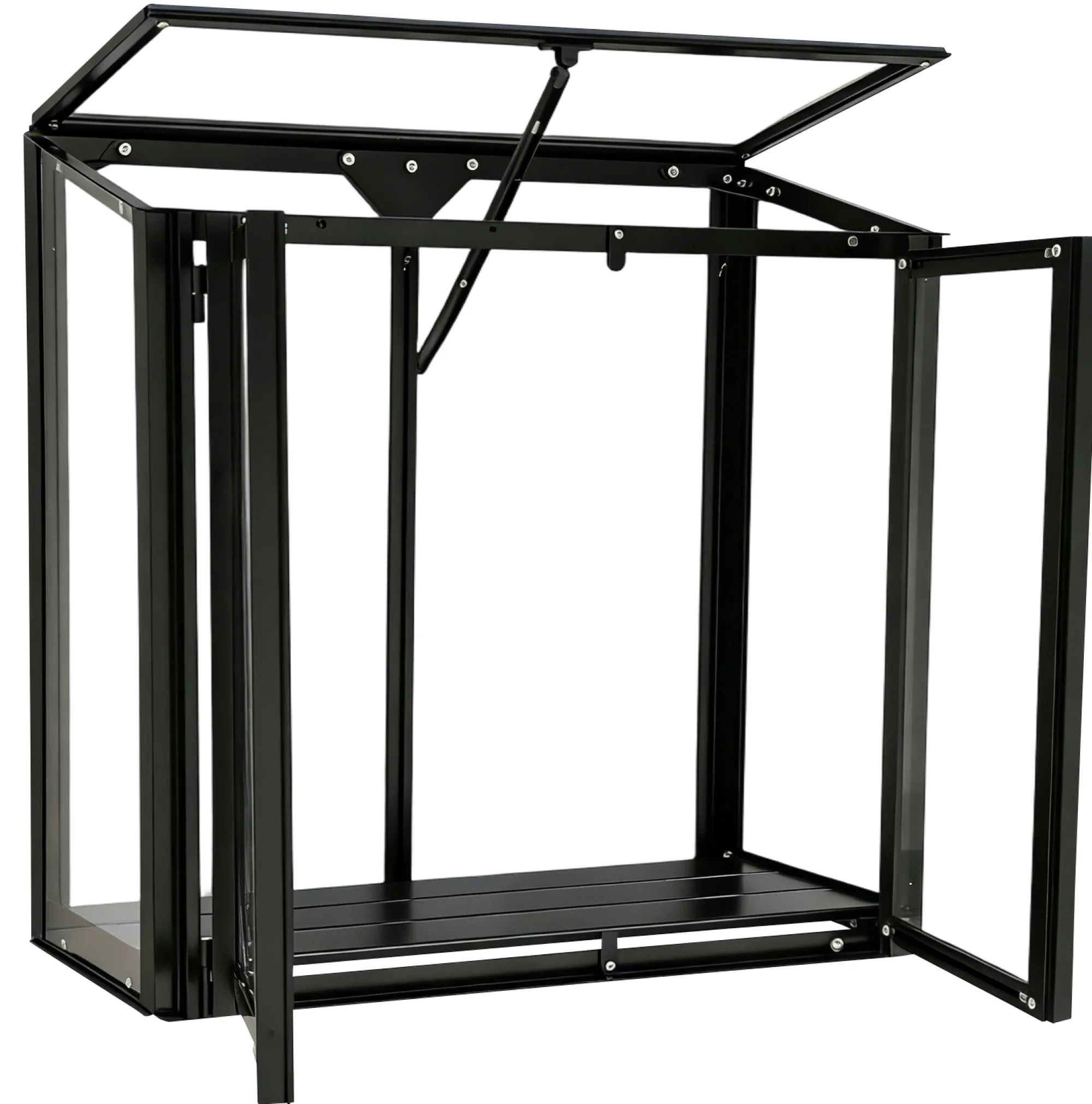 Moreland Minidrivhus poly sort 67,6x33,2x69cm