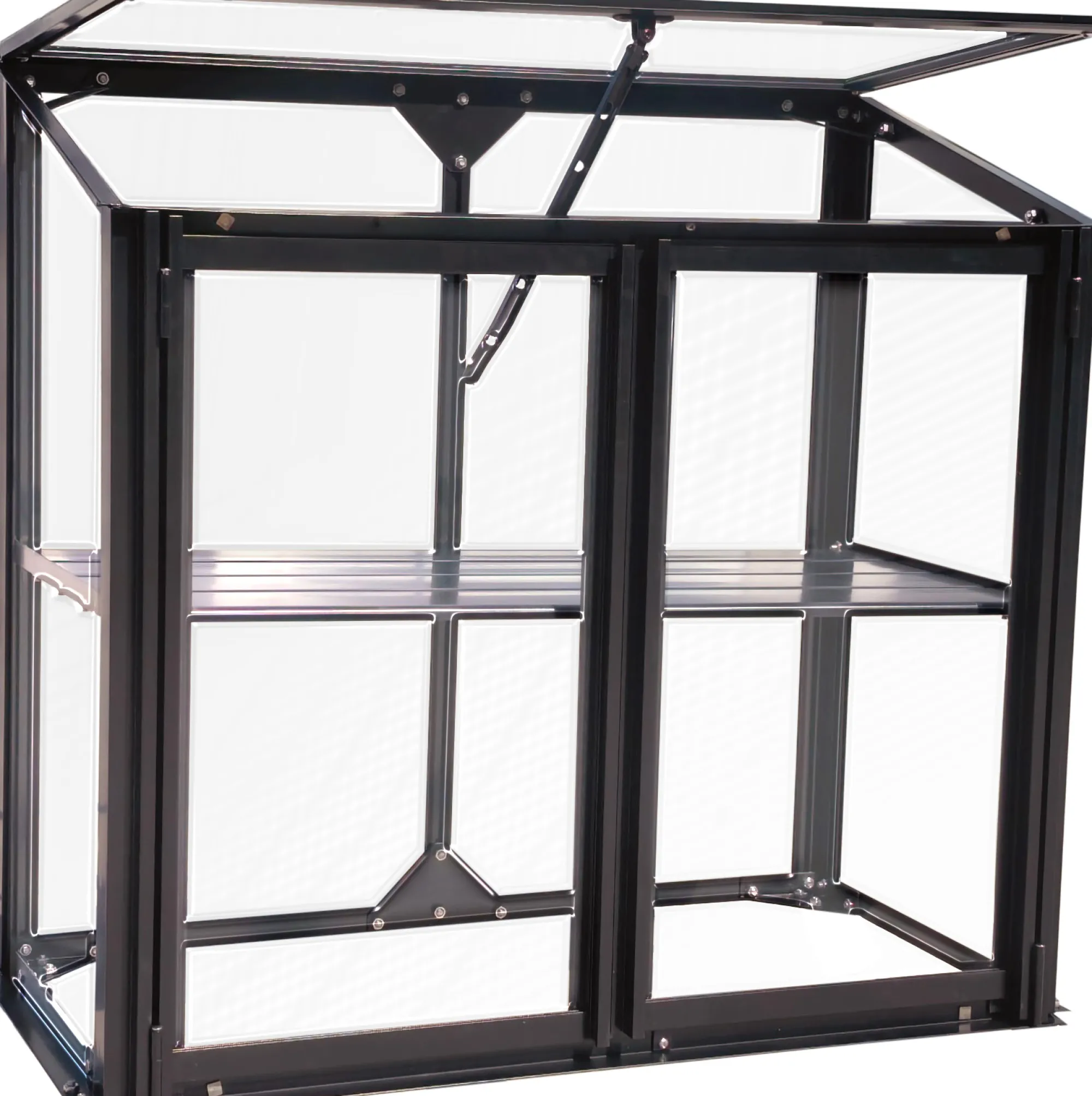 Moreland Minidrivhus poly sort 77,6x41,5x71,1cm