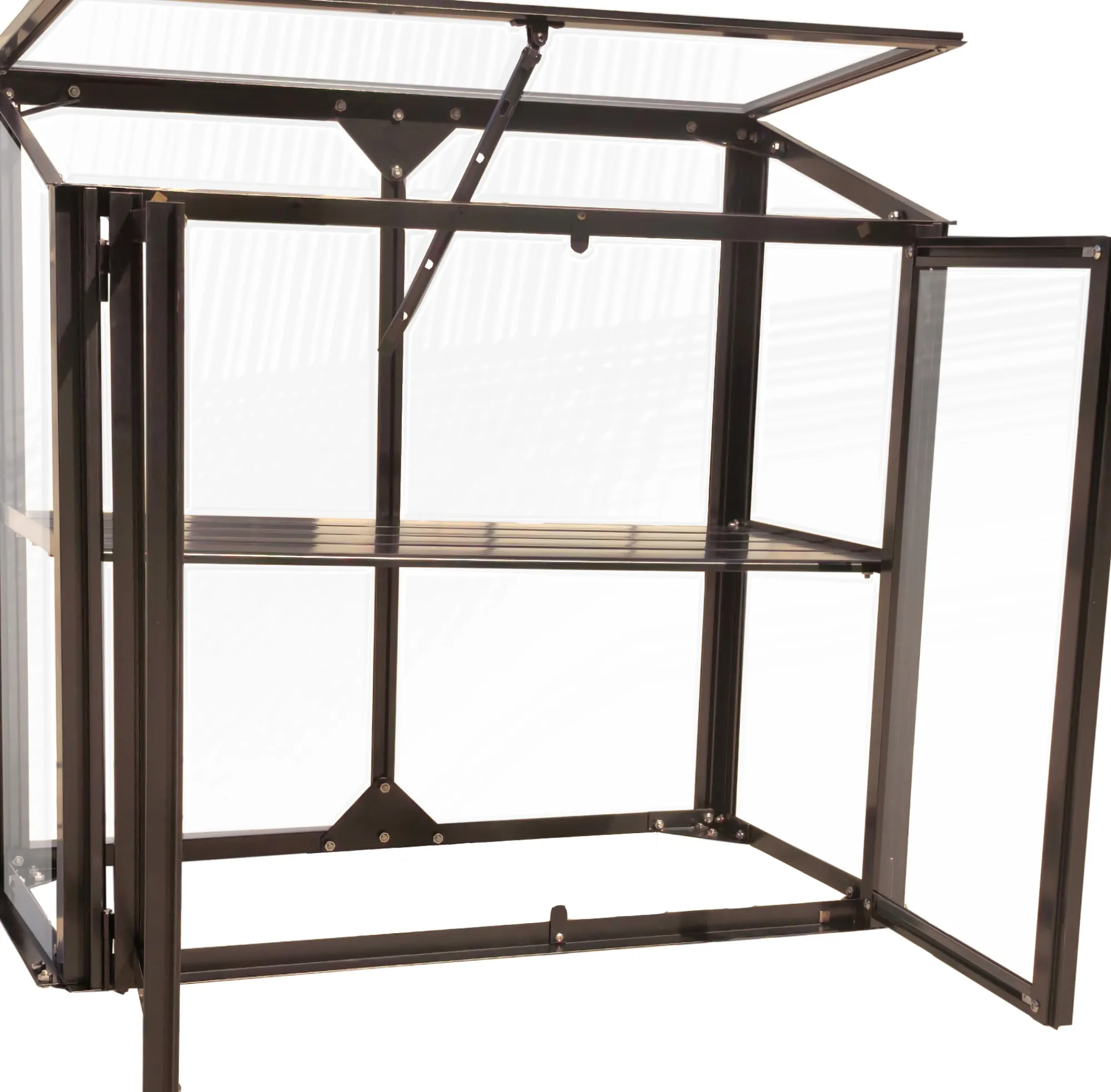 Moreland Minidrivhus poly sort 77,6x41,5x71,1cm