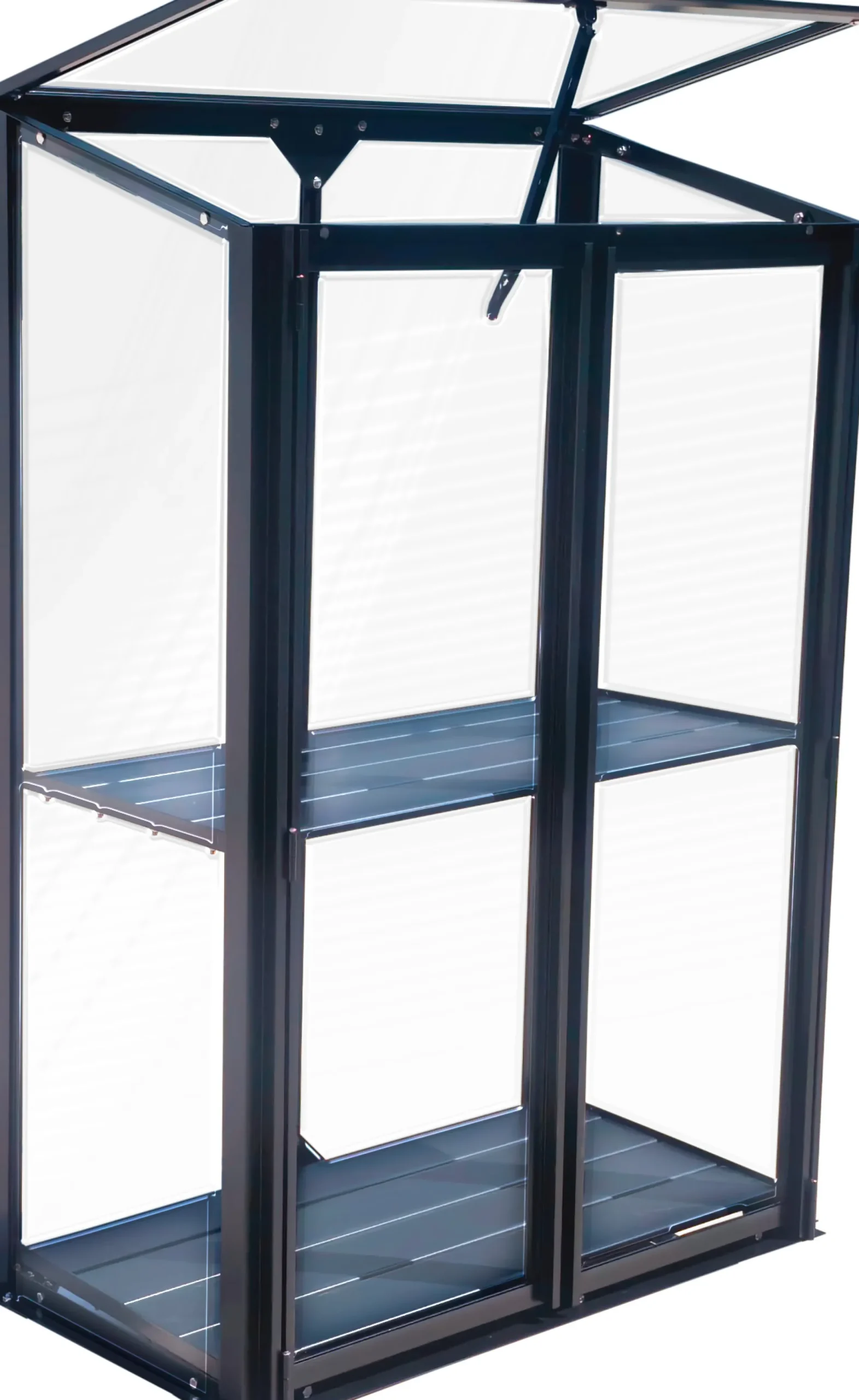 Moreland Minidrivhus poly sort 77,6x41,5x111,1cm