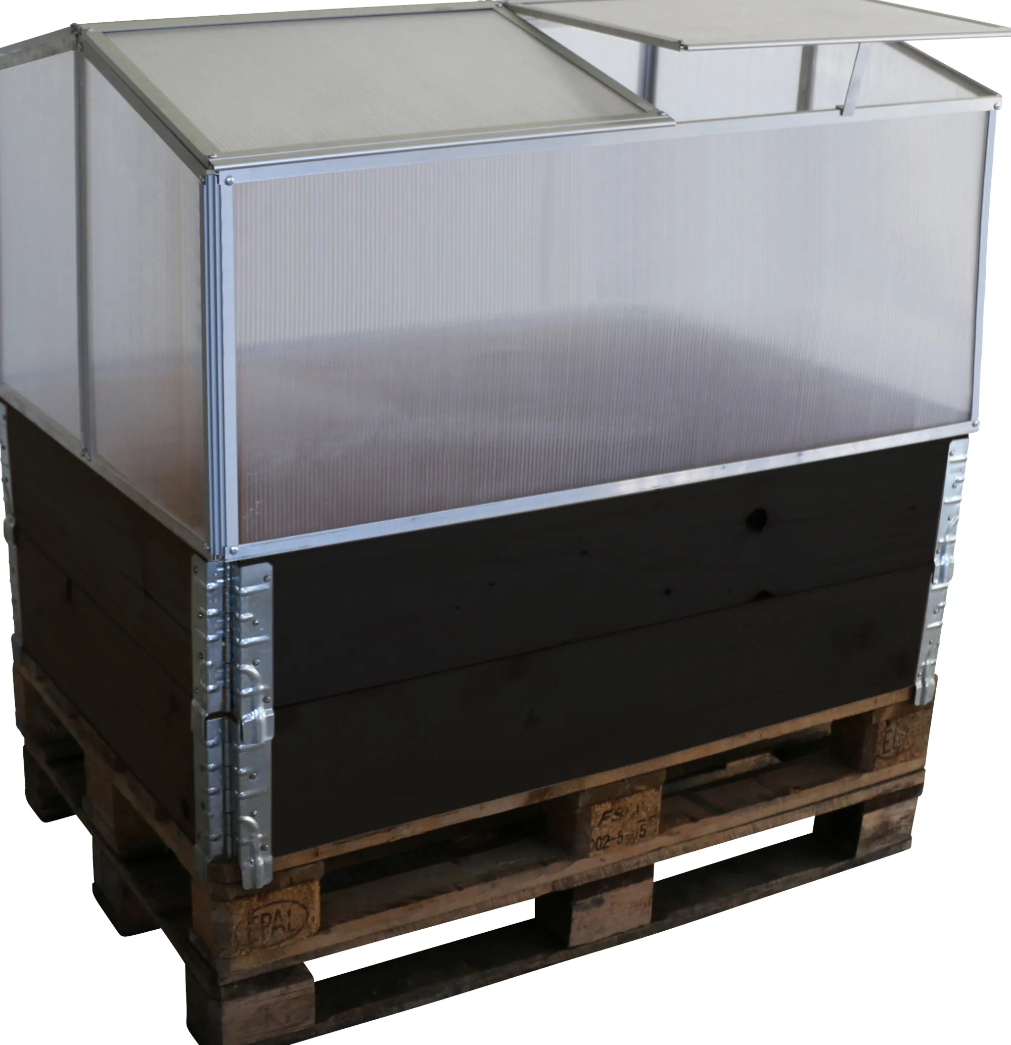 Moreland Minidrivhus sølv 120x80x57cm
