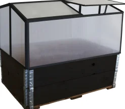 Moreland Minidrivhus sort 120x80x57cm