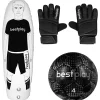 Bestplay Målmandshandske til børn + Platinum Fodbold str.4 + Airdummy 160cm