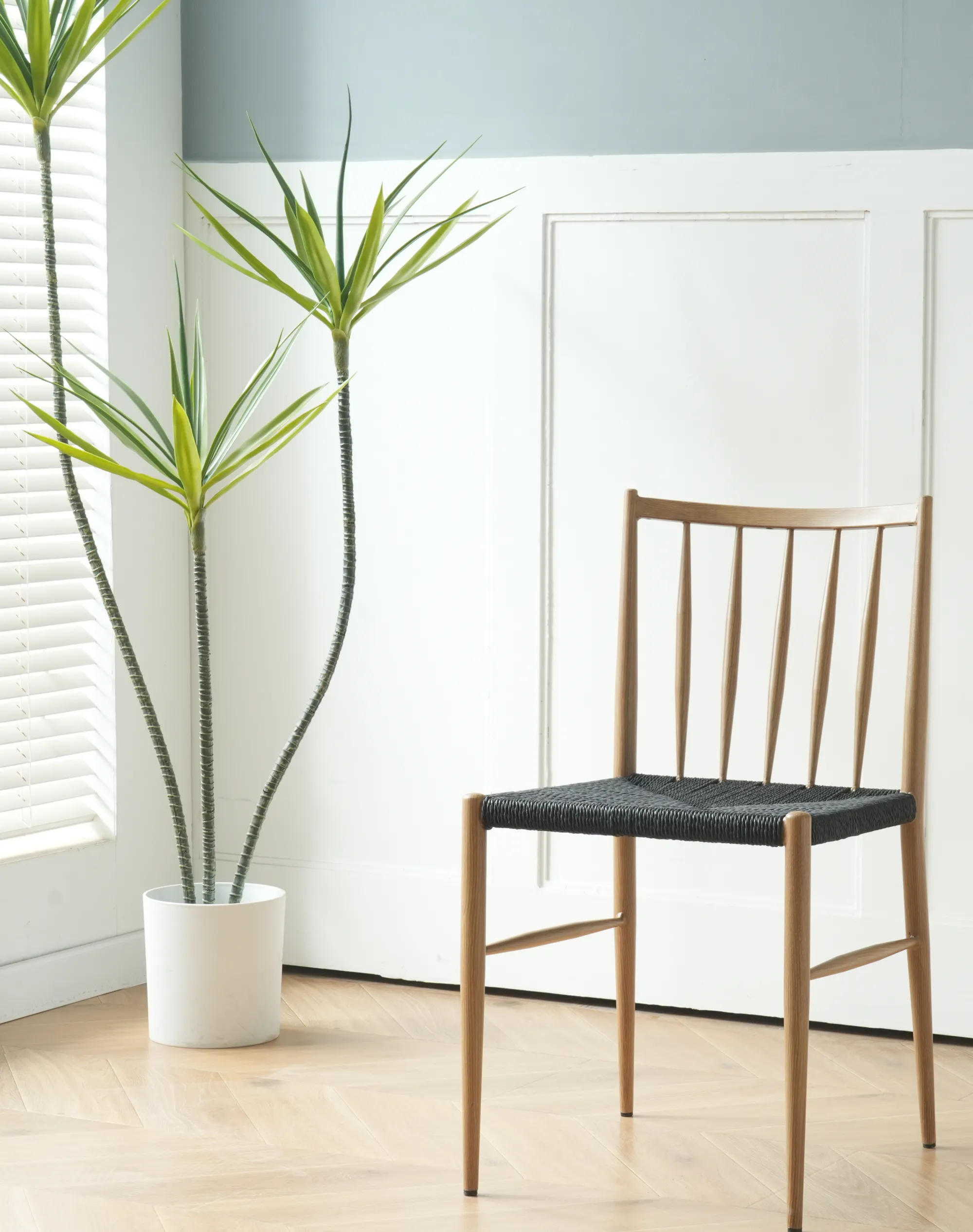 Homeville Mona med fletsæde natur/sort