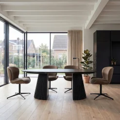 Furnhouse Nicklas med drejefunktion læder taupe