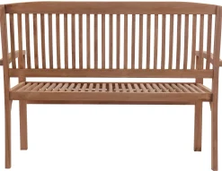Moreland Nina bænk i kerne teaktræ 120x54x88cm
