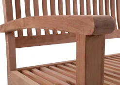 Moreland Nina bænk i kerne teaktræ 120x54x88cm