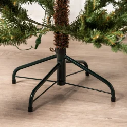 Homeville Nordisk juletræ med lys og timer 180cm
