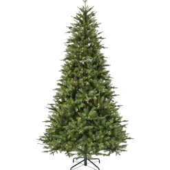 Homeville Nordisk juletræ med lys og timer 270cm