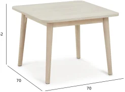 Furnhouse Nyborg eg hvidolieret 70x70cm