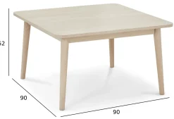 Furnhouse Nyborg eg natur 90x90cm