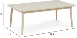Furnhouse Nyborg eg natur 125x70cm
