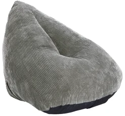 Homeville Oval sækkestol fløjl beige