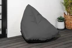 Homeville Oval sækkestol stof antracit