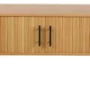 Homeville Palma jalousiskab 138x40x53,5cm eg natur/sort