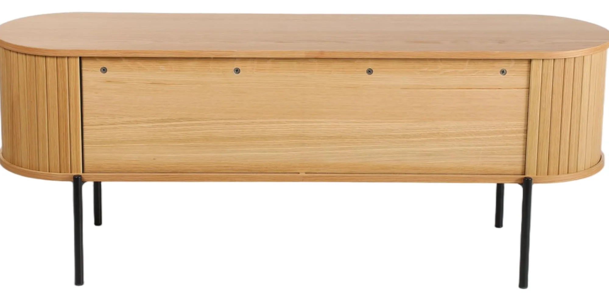 Homeville Palma jalousiskab 138x40x53,5cm eg natur/sort